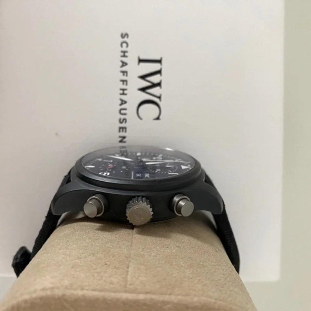 Exceptional IWC Pilot Chronograph Top Gun - Warranty, Box and Papers